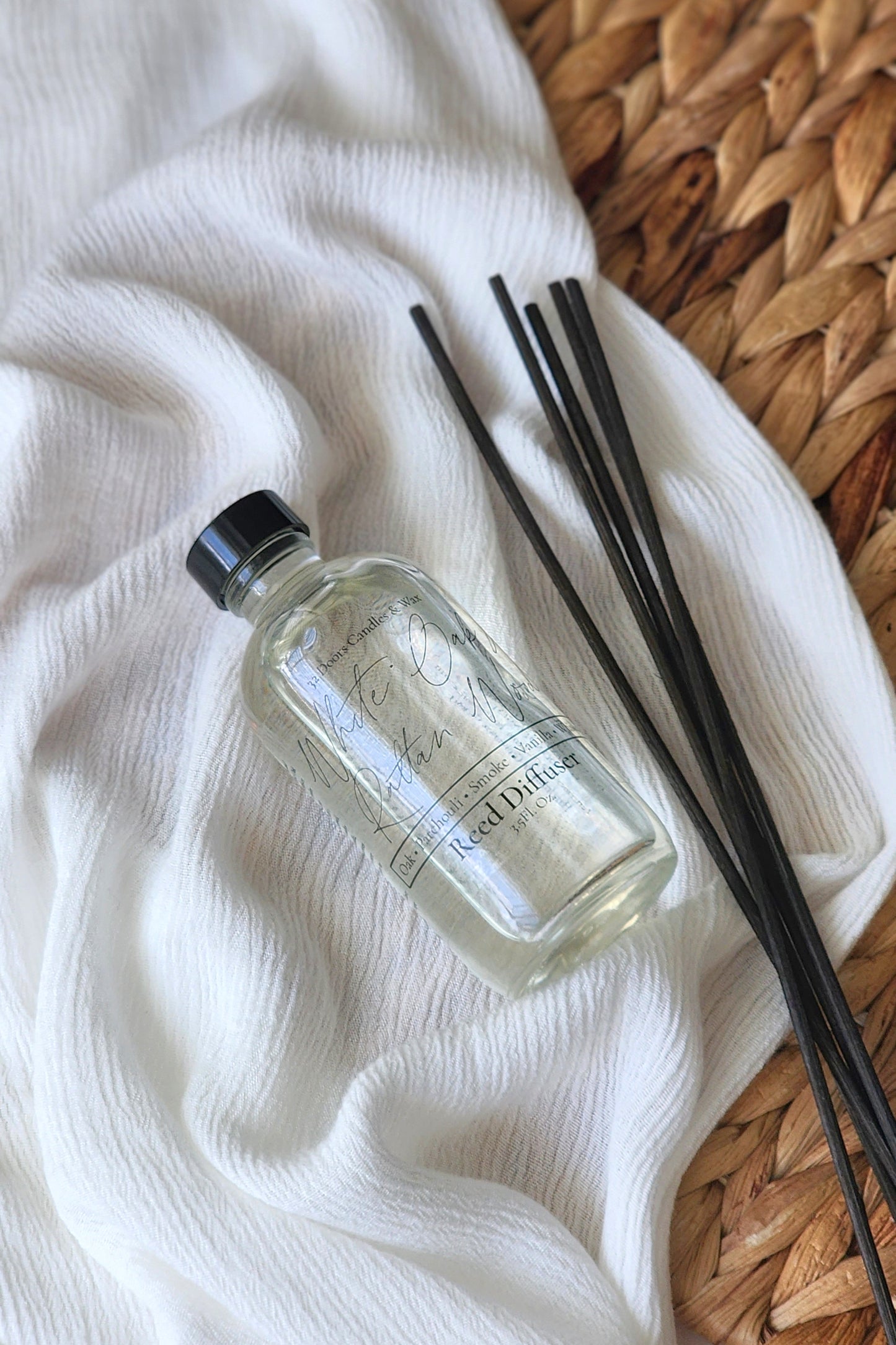 White Oak & Rattan Wood Reed Diffuser