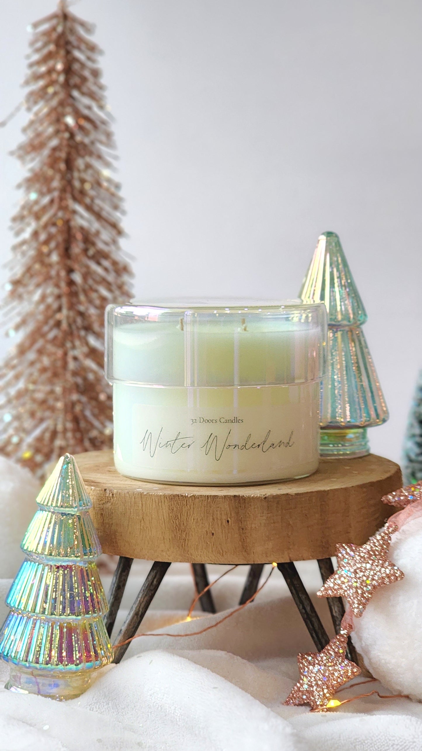 Winter Wonderland Glass'd Candle
