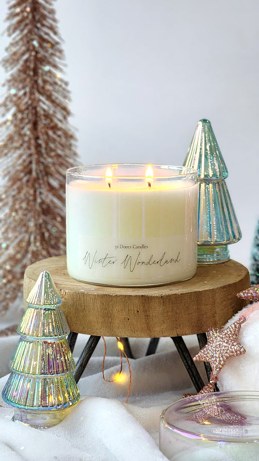 Winter Wonderland Glass'd Candle