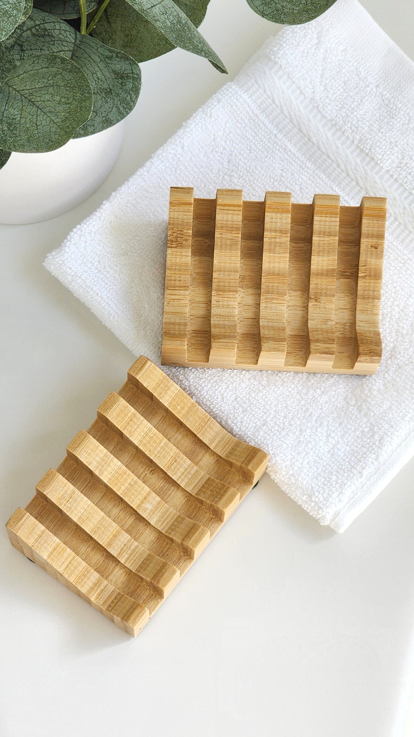 Draining Bamboo Soap Dish